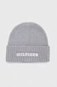 Шапка с примесью шерсти Tommy Hilfiger серый AM0AM11737