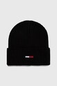 Шапка и шал Tommy Jeans AM0AM11677 черен AW23