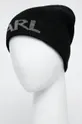 Čiapka s prímesou vlny Karl Lagerfeld čierna