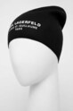 Μάλλινο σκουφί Karl Lagerfeld 534326.805601 μαύρο AW23