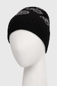 Guess czapka z domieszką wełny AM5024.POL01 czarny AW23