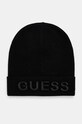 Guess caciula din amestec de lana imprimeu negru AM5027.POL01