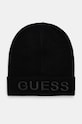 Kapa s dodatkom vune Guess natpis crna AM5027.POL01