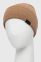 Вовняна шапка Calvin Klein коричневий