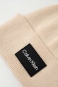 Calvin Klein czapka bawełniana K50K510986 beżowy AW23