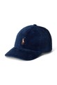 Вельветовая кепка Polo Ralph Lauren аппликация тёмно-синий 710880778