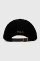 Βαμβακερό καπέλο του μπέιζμπολ Polo Ralph Lauren μαύρο