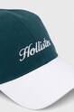 Hollister Co. czapka z daszkiem bawełniana KI312.3021.310 zielony AW23
