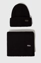 Barbour set căciulă și fular Crimdon Beanie & Scarf Gift Set uni negru MGS0019