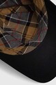 Barbour czapka z daszkiem bawełniana granatowy MHA0005