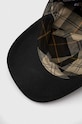 Памучна шапка с козирка Barbour зелен MHA0005