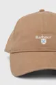 Βαμβακερό καπέλο του μπέιζμπολ Barbour μπεζ