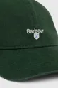 Βαμβακερό καπέλο του μπέιζμπολ Barbour πράσινο