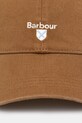 Bavlněná baseballová čepice Barbour Sports Caps MHA0274 hnědá AA00