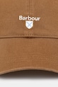 Barbour czapka z daszkiem bawełniana Sports Caps MHA0274 brązowy AA00
