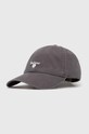 Barbour șapcă de baseball din bumbac Sports Caps bumbac gri MHA0274
