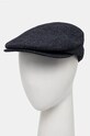 Vlněná čepice Barbour vlna námořnická modř MHA0483