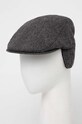 Barbour kaszkiet z domieszką wełny MHA0640 szary AW23