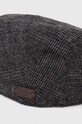 Barbour kaszkiet z domieszką wełny szary MHA0640