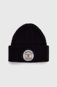 Шапка Barbour Dunford Beanie средно дебел тъмносин MHA0821