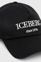 Iceberg czapka z daszkiem bawełniana 7103.6920 czarny AW23