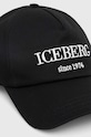 Iceberg șapcă de baseball din bumbac 7103.6920 negru AW23