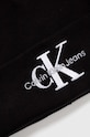 Bavlnená čiapka a šál Calvin Klein Jeans čierna K50K511199