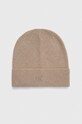 Calvin Klein Jeans czapka z domieszką wełny z domieszką wełny beżowy K50K511158
