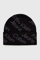 Calvin Klein Jeans caciula din bumbac cu modele negru K50K511162