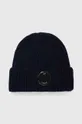 тёмно-синий Шерстяная шапка C.P. Company EXTRAFINE MERINO WOOL LENS BEANIE Мужской