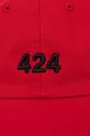 424 czapka z daszkiem bawełniana czerwony