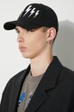Neil Barett șapcă BOLT PBCP320B.C9501.524 negru