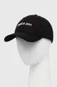 czarny Neil Barett czapka z daszkiem LOGO CAP Męski
