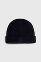 Neil Barett czapka z domieszką kaszmiru FISHERMAN BEANIE aplikacja granatowy PBCP335.V9505.466