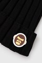 Шапка AAPE Basic "Aldo" Badge AHT5245 чорний SS24