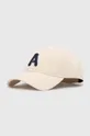 beżowy AAPE czapka z daszkiem bawełniana 3D 