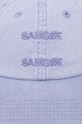 Akcesoria Samsoe Samsoe czapka z daszkiem bawełniana U23200004 fioletowy