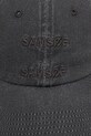 Samsoe Samsoe czapka z daszkiem bawełniana U23200004 czarny SS25
