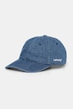 Levi's czapka z daszkiem bawełniana bawełna niebieski D7589.0002