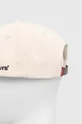 Βαμβακερό καπέλο του μπέιζμπολ Levi's μπεζ