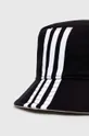 Шляпа из хлопка adidas Originals чёрный