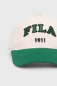 Pamučna kapa sa šiltom Fila zelena