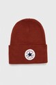 Converse czapka aplikacja bordowy 10022137.A13