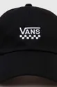 Бавовняна бейсболка Vans чорний