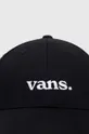 Хлопковая кепка Vans чёрный