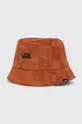 hnedá Obojstranný bavlnený klobúk Vans Unisex