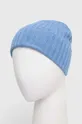 Sisley czapka z domieszką wełny niebieski