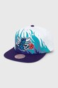 Mitchell&Ness czapka z daszkiem bawełniana CHARLOTTE HORNETS nadruk biały HHSS5798.CHOYYPPPWHI