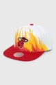 biały Mitchell&Ness czapka z daszkiem bawełniana MIAMI HEAT Unisex