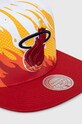 Accesorii Mitchell&Ness șapcă de baseball din bumbac MIAMI HEAT HHSS5798.MHEYYPPPWHI alb
